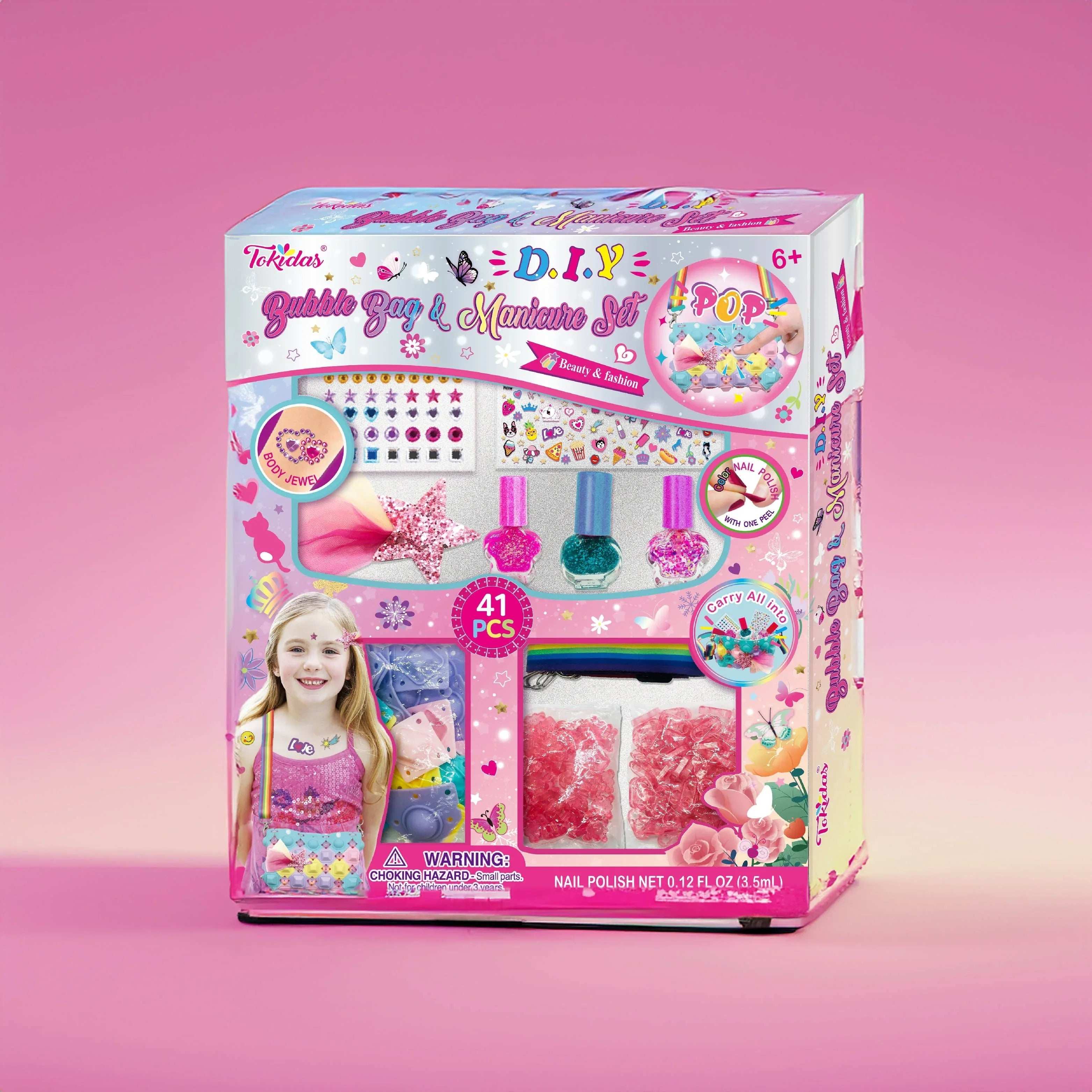 Tokidas D.I.Y Bubble Bag & Manicure Set for kids in Kuwait